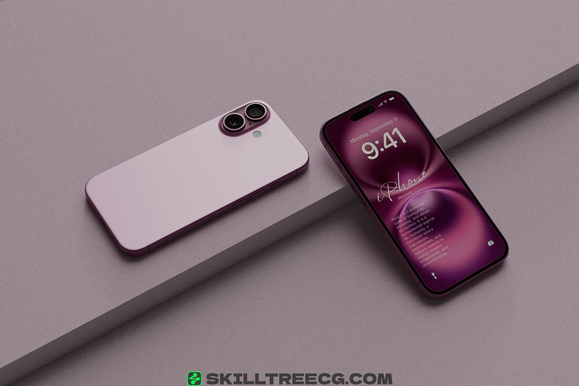 图片[2]-iPhone 16 Pink Mockup（144218）-技能树